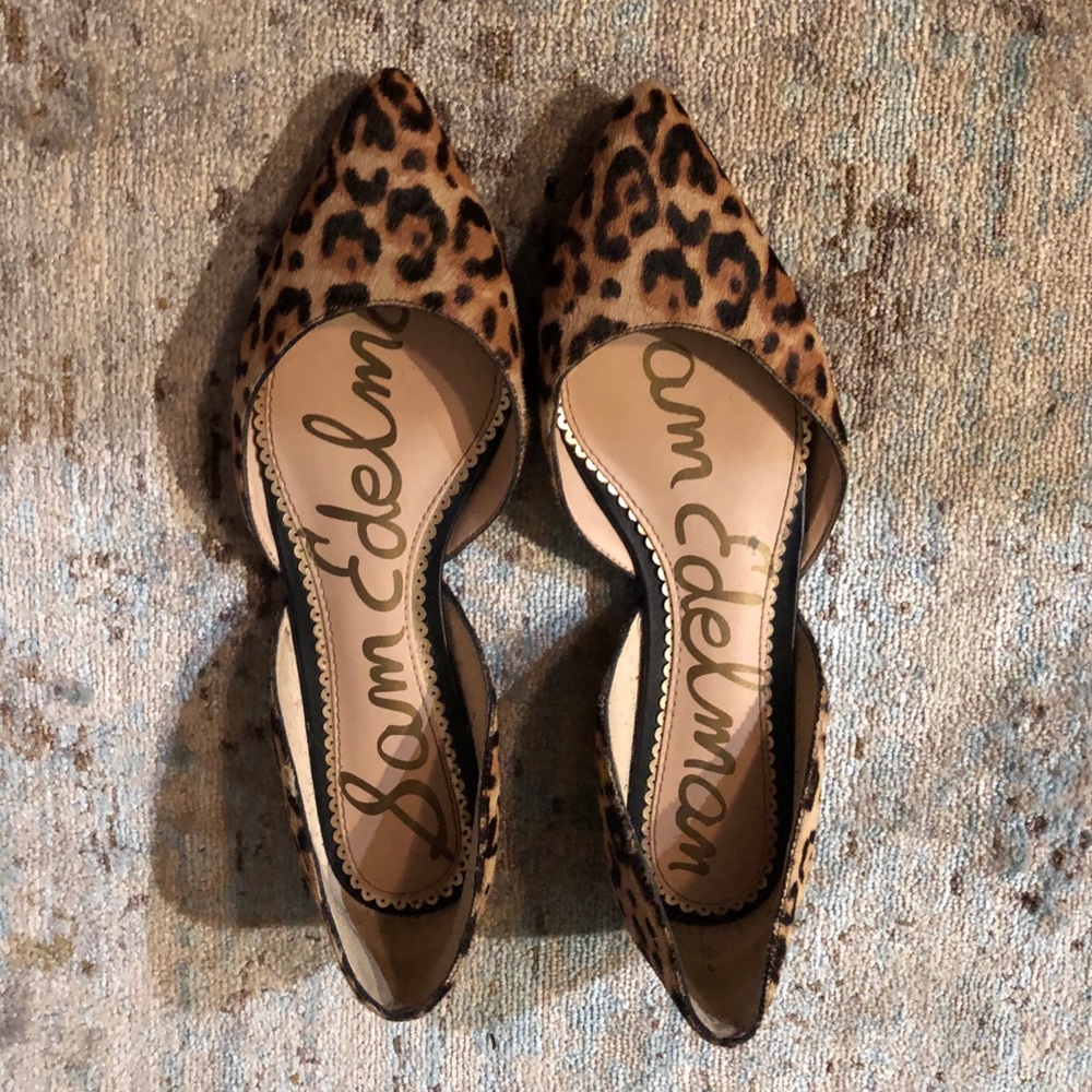Cheetah print ballet flats